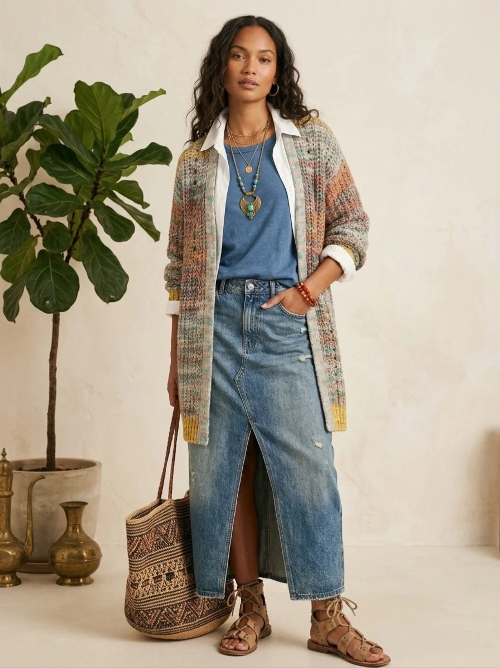 Free People soft multicolor